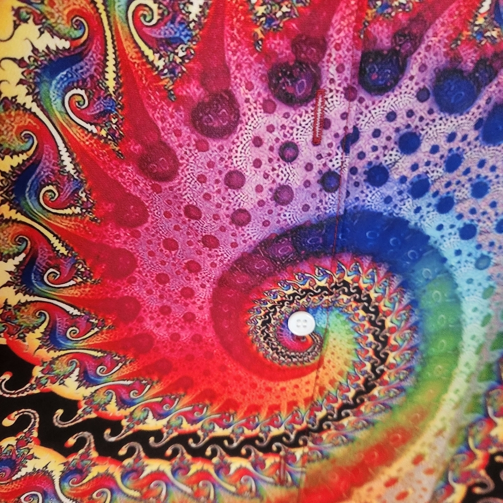 Colorful Swirl Pattern Women's Top - Picture 4 of 7